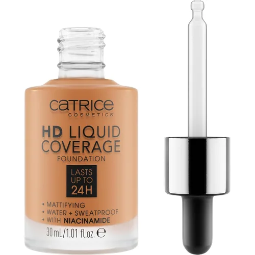 Vista 17 de Catrice Base de cobertura líquida HD, impecable, de alta cobertura, vegana y libre de crueldad (002 beige porcelana)