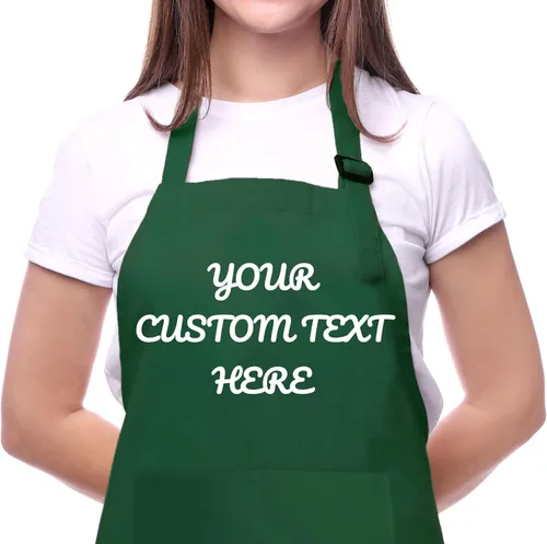 Vista 8 de Delantal personalizado para hombres y mujeres, chefs, con texto de nombre personalizado, regalos personalizados de horneado para Navidad, cocina