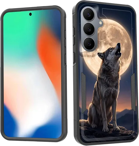 Vista 124 de Funda para Galaxy S26 FE, doble capa, protección contra caídas de grado militar de 10 pies, antideslizante, resistente a prueba de golpes, para Cruz
