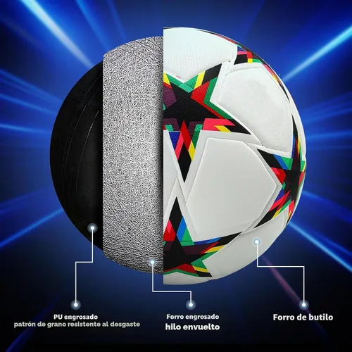 Vista 6 de Balones de fútbol de la Copa de Europa Tamaño 5
