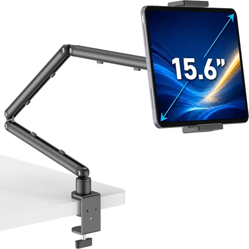Vista 11 de Soporte de monitor portátil 15.6", soporte de brazo de tableta resistente Negro