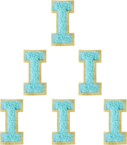 Vista 193 de 6 parches de letras de felpilla autoadhesivas de 2 pulgadas, parches de letras universitarias de la A a la Z, parche de reparación bordado
