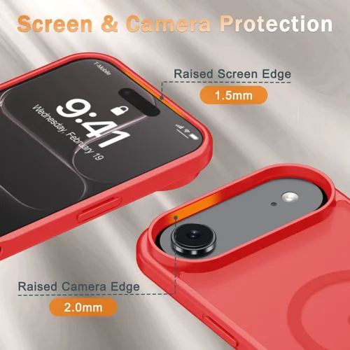 Vista 1623 de Funda para Google Pixel 10 Pro XL, cubierta magnética mate, color negro Fit for MagSafe, Screen Protector included, Shockproof Military Grade