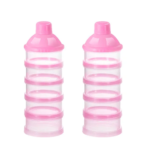 Vista 25 de Accmor dosificadores de leche en polvo para bebés, antiderrames, inteligentes, apilables, contenedor de almacenamiento para viaje, sin bisfenol A, 5