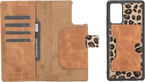 Vista 56 de Venito Florence - Funda de piel compatible con Samsung Galaxy S9, extra segura con bloqueo RFID, cartera desmontable para teléfono (gris decolorado)