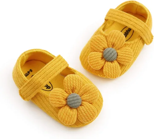 Vista 5 de Zapatos planos Mary Jane para bebés y niñas, con lazo, floral, princesa, vestido de boda, zapatos suaves para recién nacidos, cuna para primeros