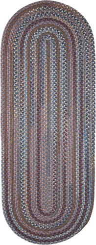 Vista 19 de Tapete reversible de lana, texturizado, grueso, trenzado. , Lana, Walnut