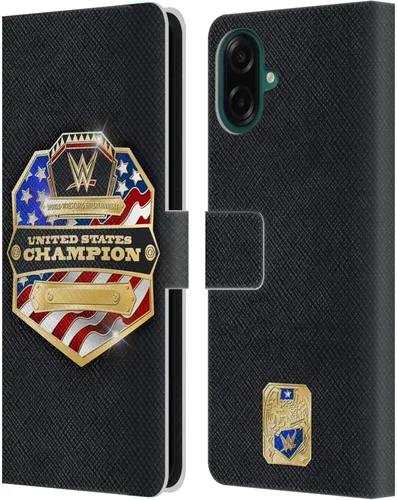 Vista 108 de Head Case Designs Officially Licensed WWE Cruiserweight Champion Title Belts Leather Wallet Case Compatible with Samsung Galaxy A07 4G Campeón