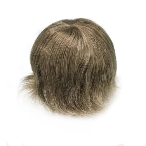 Vista 93 de Toupee para hombre 100% cabello humano real tupé para hombres 0.004 in piel de poliuretano para hombre, sistema de reemplazo de piezas de pelo