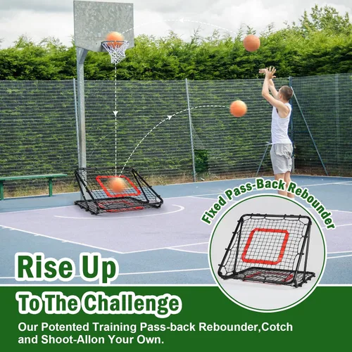 Vista 5 de BaseGoal Baseball and Softball Rebounder Net,Baseball Rebounder,Volleyball Rebounder,Pitch Back Net,Multi-Sport Training Rebound Screen,with