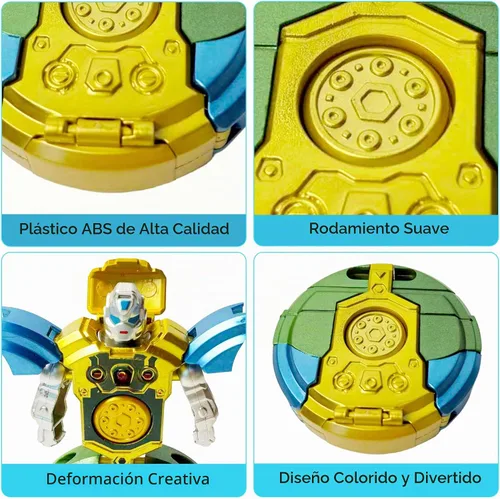 Vista 3 de KatchOn, 6 piezas transformables Fidget Spinner recuerdos de fiesta