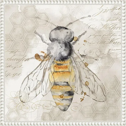 Vista 8 de Amanti Art Lienzo enmarcado para pared, 16 x 16 pulgadas, abeja reina II por Eva Watts, lienzo enmarcado para pared, obras de arte de animales