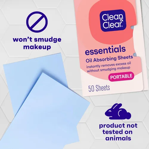 Vista 11 de Clean & Clear Hojas absorbentes de aceite Essentials, 50 unidades, paquete