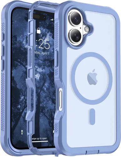 Vista 53 de jaroco - Funda magnética compatible con MagSafe para iPhone 11 de 6.1 pulgadas; protección de grado militar contra caídas, de doble capa