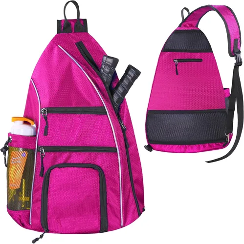 Vista 11 de Bolsa de pickleball – Bolsas de pickleball para mujeres y hombres – Mochila de pickleball – Estuche de viaje de pickleball para raqueta de tenis