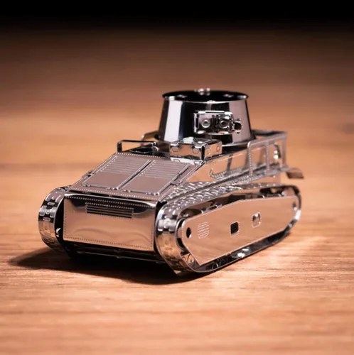 Vista 4 de METAL-TIME Modelo LEICHTTRAKTOR VS.KFZ.31, rompecabezas 3D para adultos o adolescentes, kit de modelo de rompecabezas de metal DIY, rompecabezas
