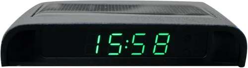 Vista 8 de Kakalote Reloj de coche LCD alimentado por energía solar, reloj luminoso para tablero de instrumentos con brillo ajustable, fecha, pantalla de luz