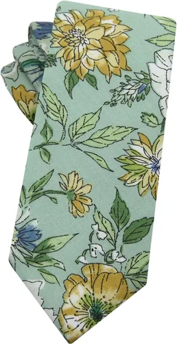 Vista 59 de Corbata de algodón floral para hombre, corbata delgada impresa de 2.56'' 01-Bean Pasta Rosa