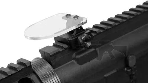 Vista 2 de Airsoft - Protector de miras para lentes abatibles, protector de protección BBS, desmontaje rápido con dos lentes