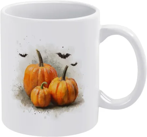 Vista 9 de Taza de cerámica de calabaza con telarañas, taza de viaje para papá, regalo único para el día del padre, marido, hombres, él