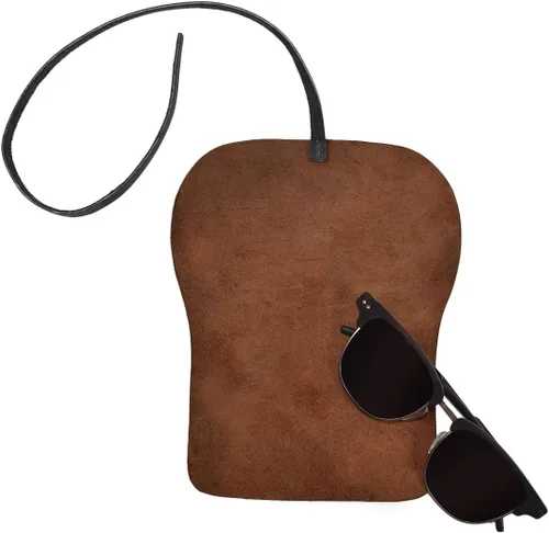 Vista 3 de Hide & Drink, Envoltura de gafas de sol de cuero rústico, viaje delgado, almacenamiento suave para gafas, hecho a mano