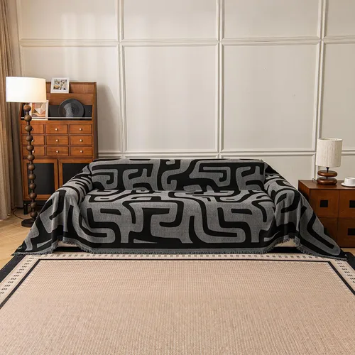 Vista 11 de VClife - Funda para sofá de 2 plazas o modular, lavable, moderna, apta para perros y mascotas, resistente a las arrugas, protectora, con borlas
