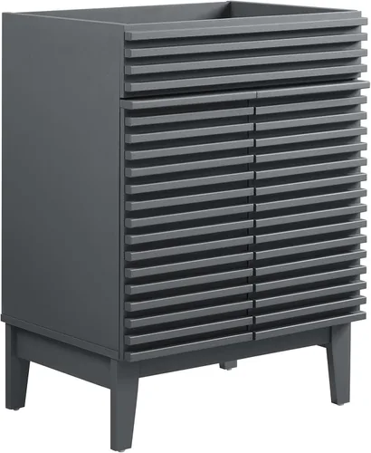 Vista 84 de Modway Render 23.5" tocador de baño en nogal (lavabo no incluido)