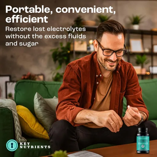 Vista 66 de KEY NUTRIENTS Electrolitos en polvo sin azúcar, limonada de maracuyá con 6 electrolitos y minerales, fibra prebiótica y polvos de hidratación