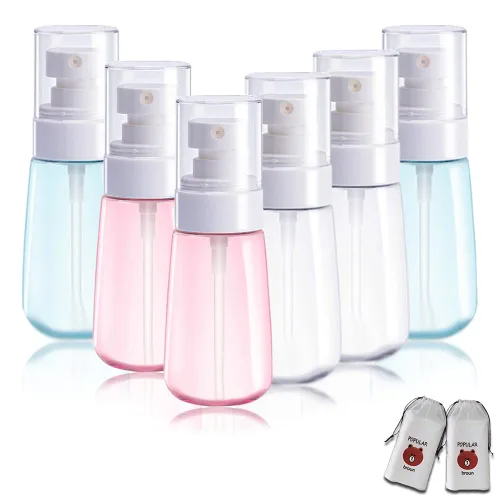 Vista 9 de AMORIX 6 botellas de spray pequeñas de 3.4 oz tamaño mini niebla vacía