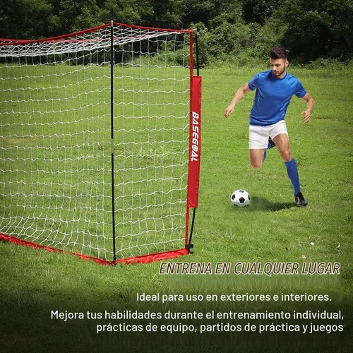 Vista 3 de BaseGoal Soccer Goal for Backyard,with Bow Frame and Agility Ladder