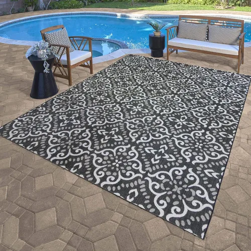 Vista 2 de Gertmenian Freedom Collection - Alfombra para exteriores con temática náutica y cuidado inteligente para terraza.