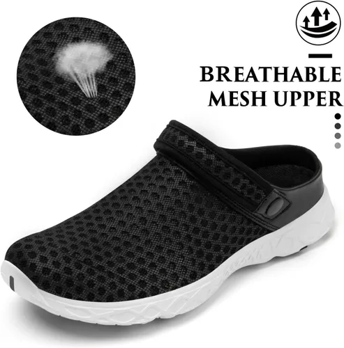 Vista 3 de SAGUARO - Zapatos de jardín de secado rápido para hombre y mujer, zuecos ligeros de jardinería, sandalias de agua para deportes. uso en exteriores