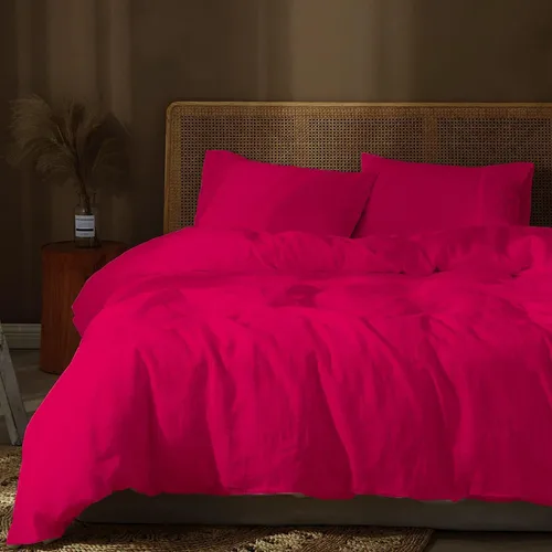 Vista 9 de Juego de funda de edredón de 3 piezas con 2 fundas de almohada, 100% algodón, extra larga, para cama de tamaño individual/individual XL (68 x 90)