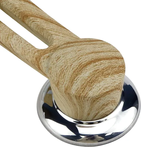 Vista 6 de Manijas de madera para tapa de olla, paquete de 2, pomos de repuesto para utensilios de cocina, fácil agarre, compatible con cocina