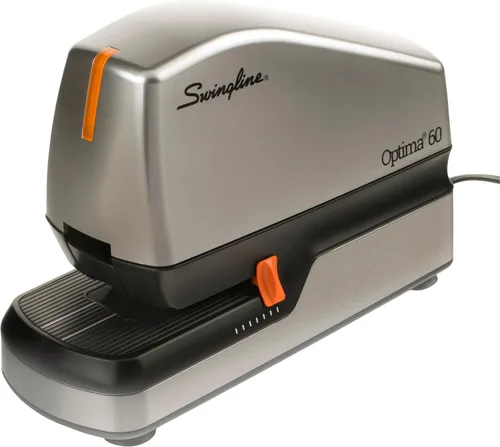Vista 14 de Swingline Engrapadora eléctrica, capacidad para 20 hojas, Optima 20, sin atascos, automática o manual, enchufe o batería, plata (48208)