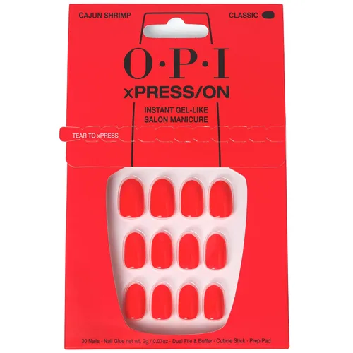 Vista 21 de OPI xPRESS/ON Press on Nails Short Round Classic, Long Almond & Coffin Shape Press-On Professional Nail Art Kit