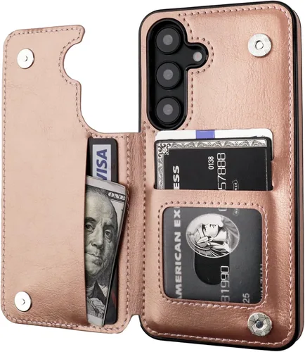 Vista 85 de ONETOP - Funda tipo cartera para Samsung Galaxy S22 con tarjetero, color negro Kickstand,ID/Cash Holder,Case Wallet with Card Slots,Double