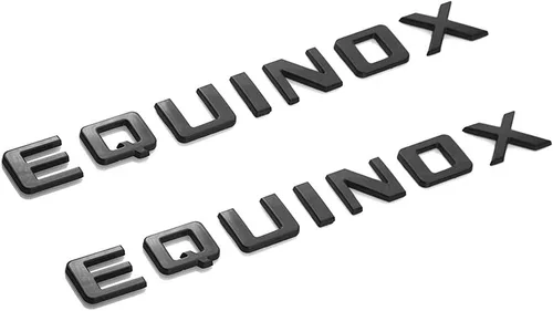 Vista 6 de 2 emblemas de letras de equinoccio 3D de repuesto para equinoccio (cromado)