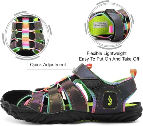 Vista 3 de JIASUQI Zapatos de agua atléticos para senderismo, sandalias deportivas para natación, zapatos para caminar para mujeres y hombres