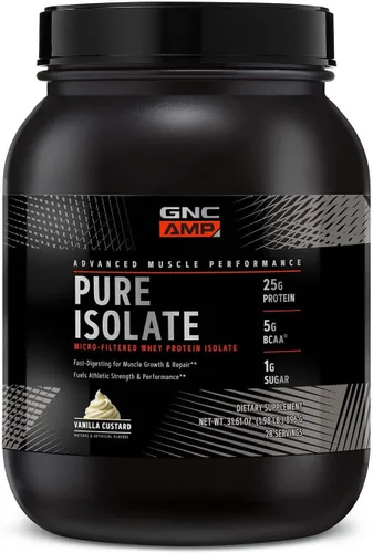 Vista 7 de GNC AMP Proteína Pura Aislada - Fresa (28 Porciones)