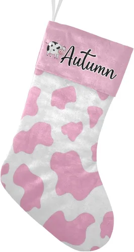 Vista 24 de Calcetines de Navidad con lindo panda verde personalizado con nombre, medias de Navidad personalizadas para la temporada de vacaciones familiares