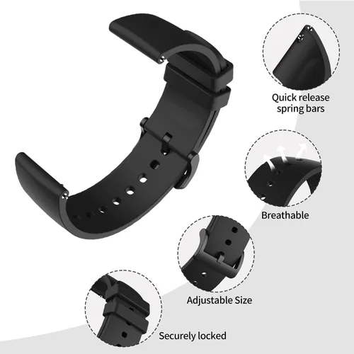 Vista 3 de RuenTech Compatible con Michael Kors Access Gen 4 MKGO/MKGO Gen 5E, correa de repuesto de silicona suave para reloj inteligente Michael Kors Access