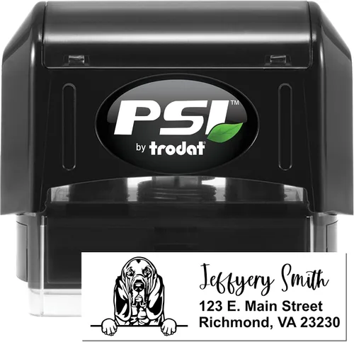 Vista 8 de American Bulldog Stamp Duo, Custom Return Address for Dog Lovers, Personalized Mail Mark for Letters and Cards