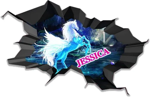 Vista 12 de Calcomanía de pared con nombre personalizado, graffiti 3D Arte personalizado vinilo decorativo adhesivo Removible Despegar y pegar Borde
