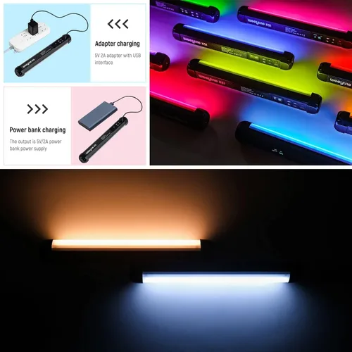 Vista 4 de Varita de luz de mano, tubo de luz RGB K21, control por aplicación, 2500K-8500K, varita de luz LED para pintura de luz nocturna, fotografía, video