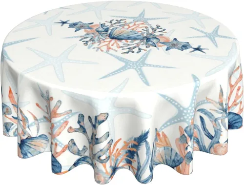 Vista 3 de YETTA YANG Paño de Mesa Redondo de Dulce de Chupachups Gótico en Negro y Blanco de 60 Pulgadas, Cubierta de Mesa Decorativa de Tela para Mesas