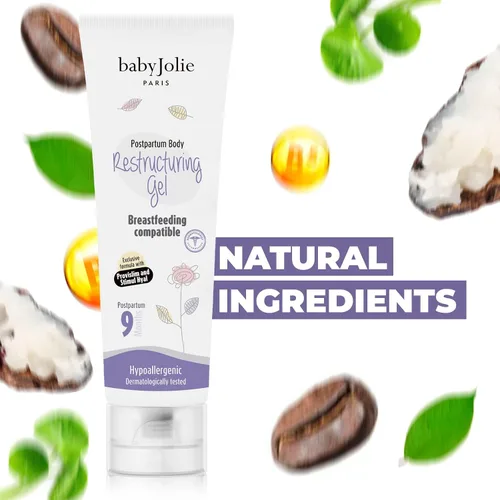 Vista 5 de Baby Jolie Paris - Gel reafirmante posparto – Gel corporal reafirmante e hidratante para mamás, ayuda a mejorar la elasticidad de la piel y una