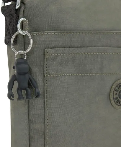 Vista 5 de Kipling Bolso bandolera Sebastian para mujer, Verde (Green Moss)