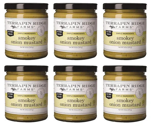 Vista 8 de Terrapin Ridge Farms Smokey Onion Gourmet Mustard - Un frasco de 8.5 onzas