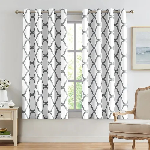 Vista 11 de Melodieux - Cortinas de bolsillo de moda marroquí para cocina, cafetería o baño, pequeñas ventanas